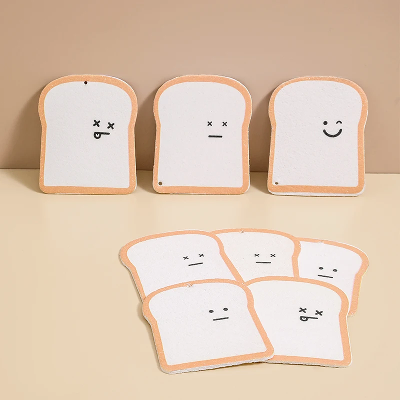 Thick Heavy Duty Kitchen Sponges Wood Pulp Fiber Large Cellulose Sponges for Dish Non-Scratch Scrubber for Household Cookware