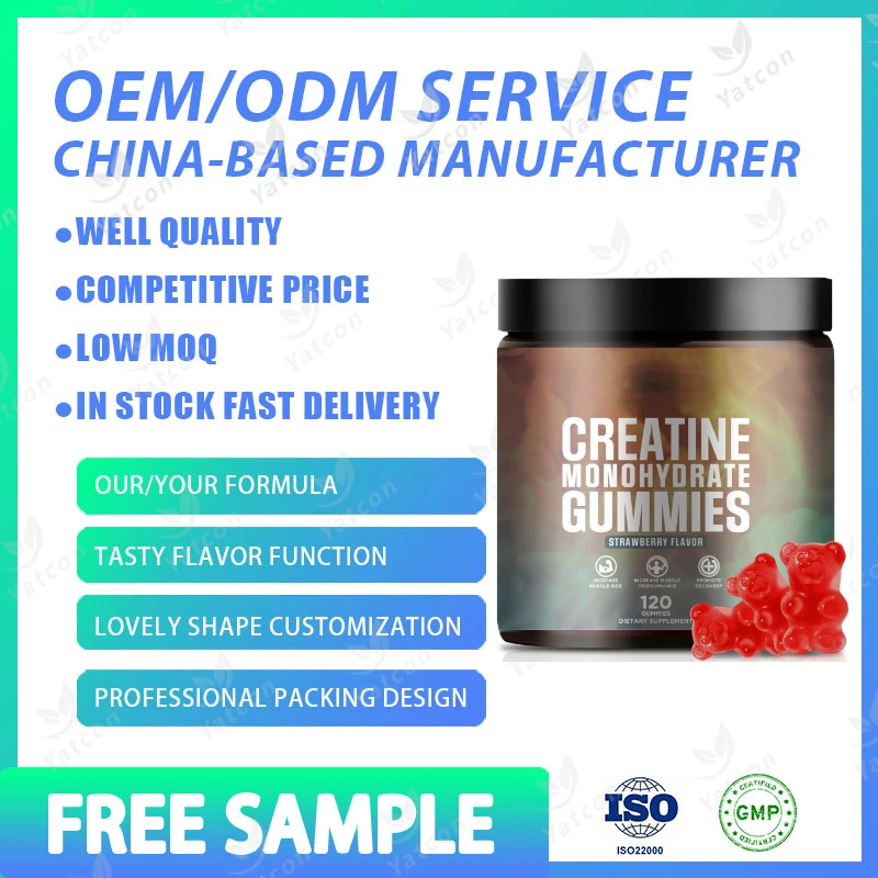 Поставка OEM Private prival monogydrine Gummies Мармеладные Конфеты без сахара 5 г креатина на порцию веганская добавка для восстановления