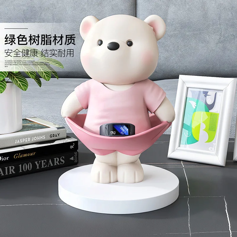 High quality cartoon bear home decoration Office desk porch store luxury cute animal home accessories