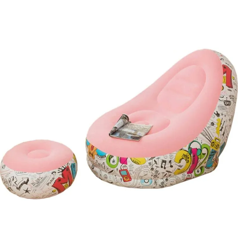 Inflatable Bean Bag Chair Lazy Sofa Inflatable Couch Home for Indoor Living Room Bedroom