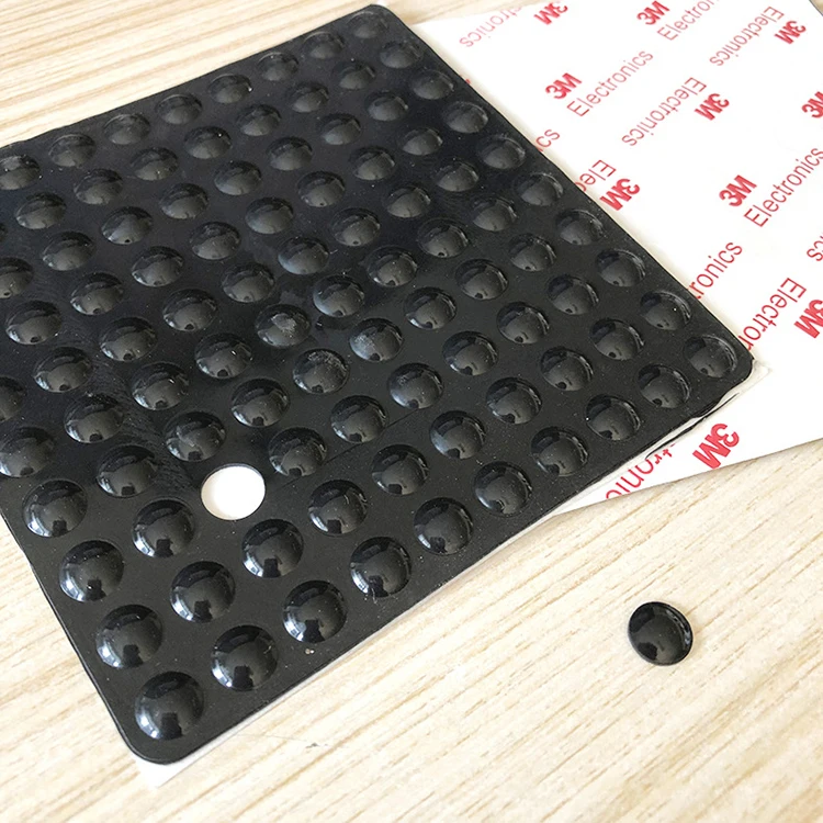 Clear Removable Sticky Adhesive Reusable Transparent Double Sided Round Nano Gel Mat for Wall Metal