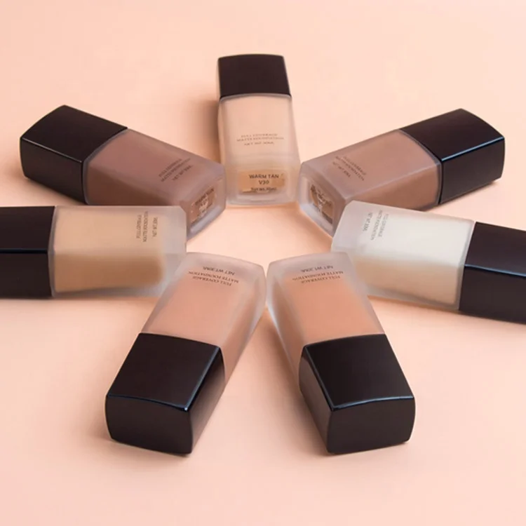 New Waterproof Flawless 12H Lasting Full Coverage Matte Liquid Foundation Private Label Makeup Factory