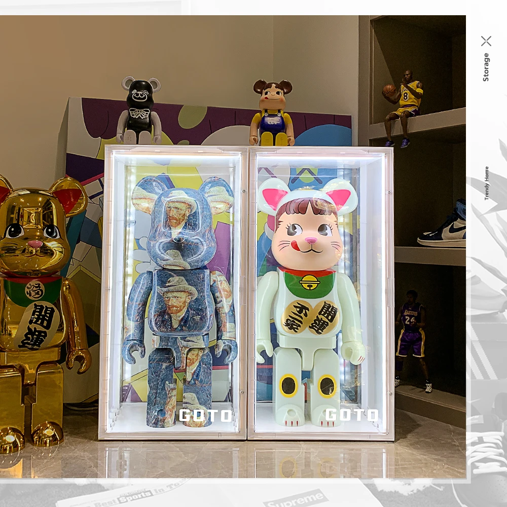 Excellent Quality 96L Pp Plastic Resin Doll Display Storage Case Folding Organizer