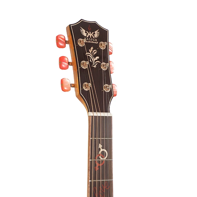 Classic cheap 40 inch high quality Acacia handmade instruments classical acoustic guitar support custom