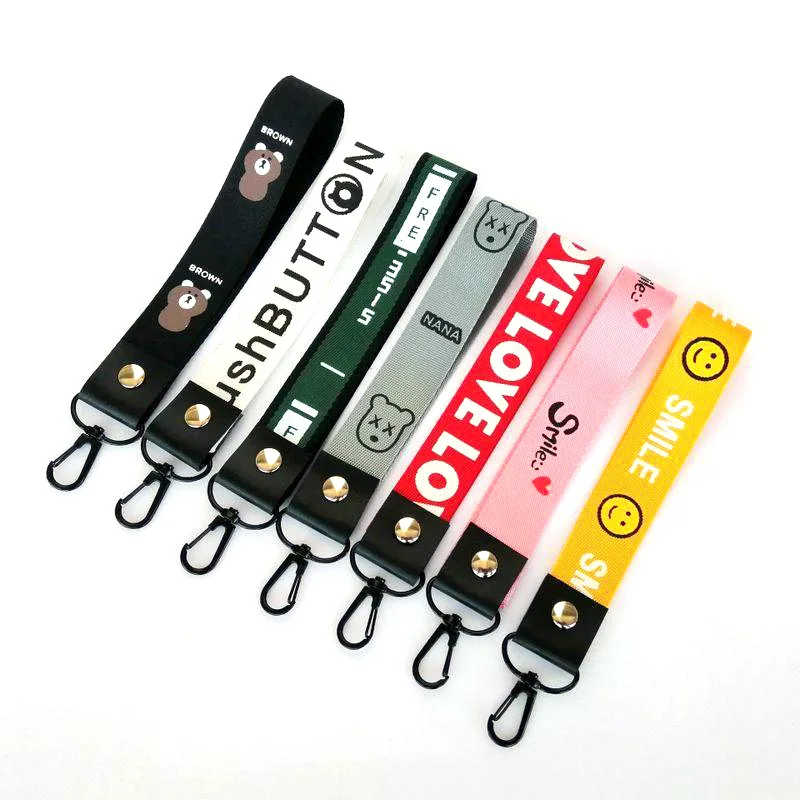 Wholesale Motorcycle Car Key Eagle Mouth Buckle Decoration Gifts Creative Silk Ribbon With Logo Custom Lanyard