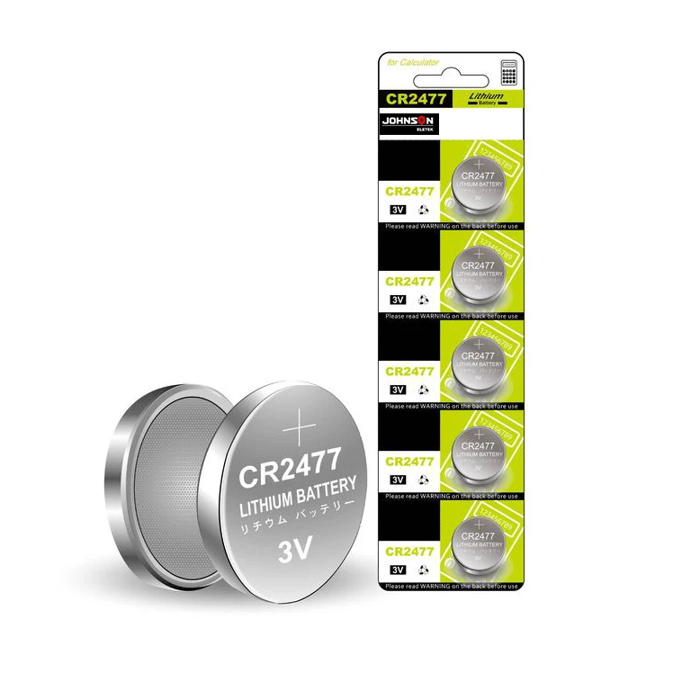 CR2477 Lithium Button Coin Cell  Hot Sell Cheaper Price High Capacity Cr2032 Cr2025 Cr2016 Cr1620 Cr1632 Cr2450  ISO9001/CE