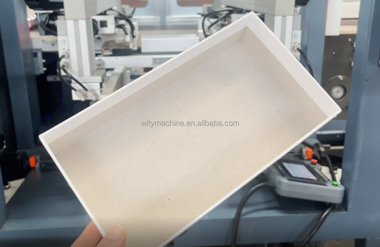 New Product 2023 Fully Automatic Visual Positioning Rigid Box Making Machine