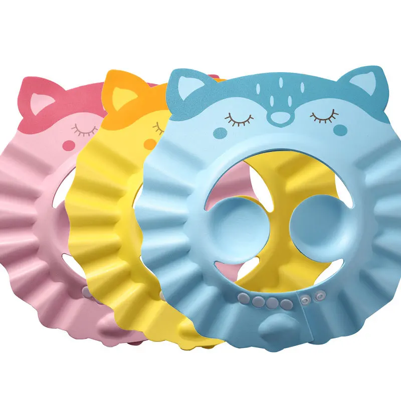 Soft Baby Children Adjustable Shampoo Bathing Caps Head Shower Hat Baby Shower Cap