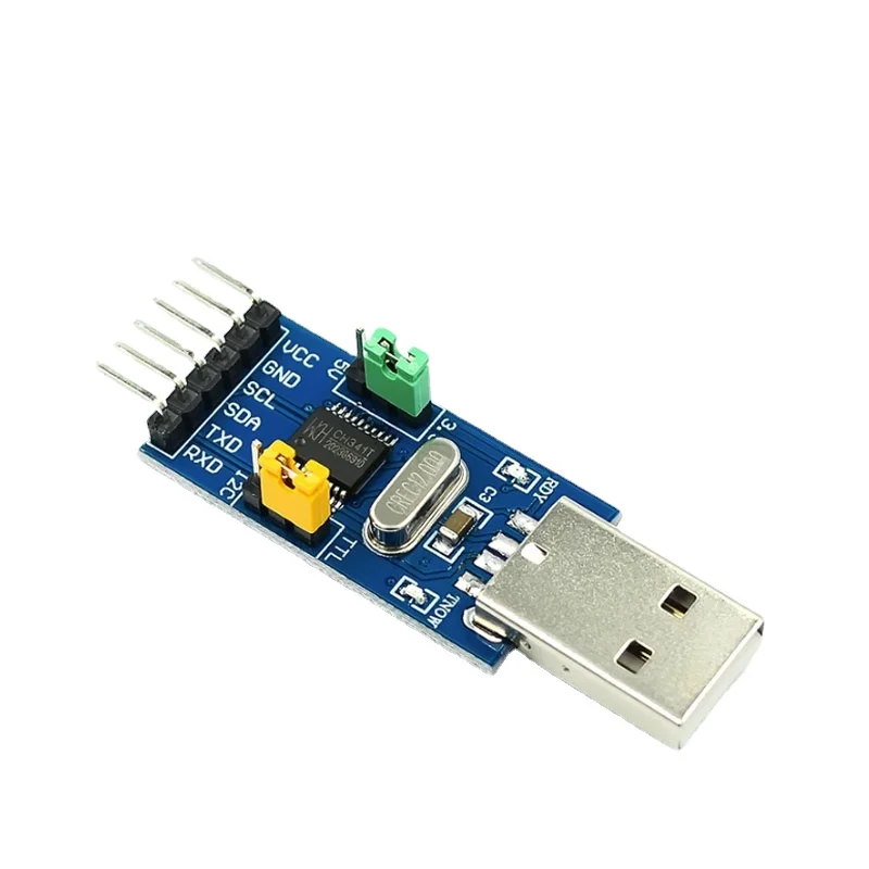 CH341T 2 in 1 module 3.3V 5V USB to I2C IIC UART USB to TTL single-chip serial port downloader