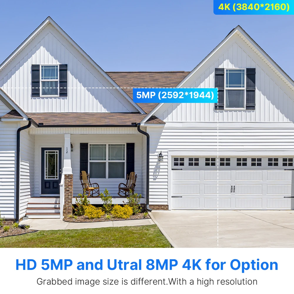 Hiseeu H.265+ Outdoor alarm two-way audio full color night vision ip 4k nvr 5mp poe cctv security camera system 16 channel