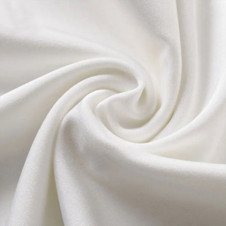 
Guaranteed Quality White Lycra Twill Ribbed Spandex Polyester Elastane Fabric 