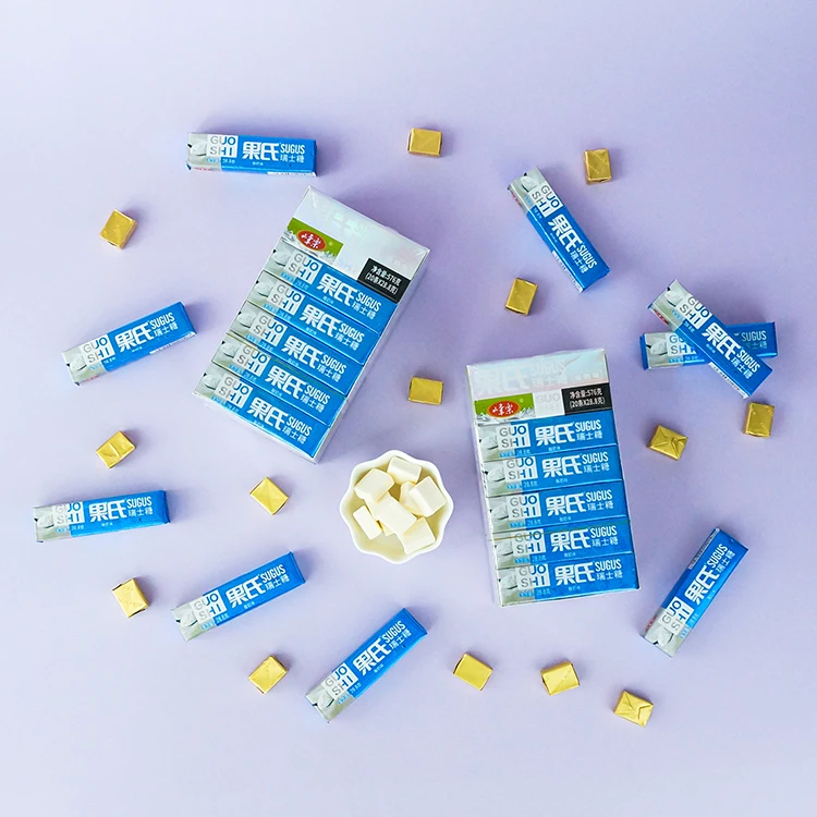 Factory Sales Sweet Sour Taste Chewy Bonbons Fresh Soft Gummy Milk Candy for Parties Weddings