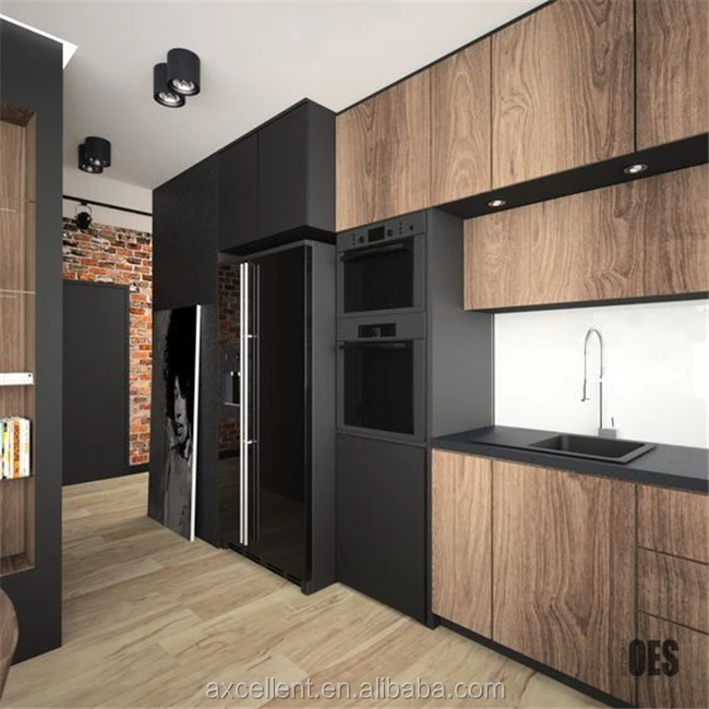 Популярный дизайн кухонных шкафов из меламина 2021
