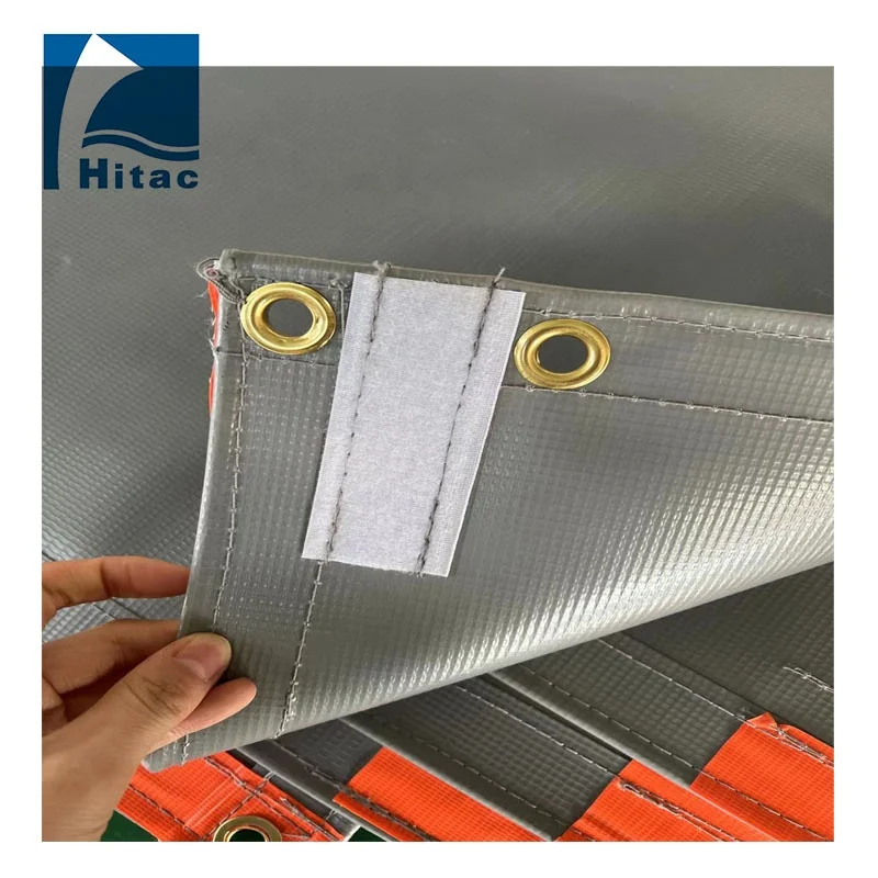 500D*500D 9X9 waterproof PVC Laminated fabric sound barrier fire proof tarpaulin for construction