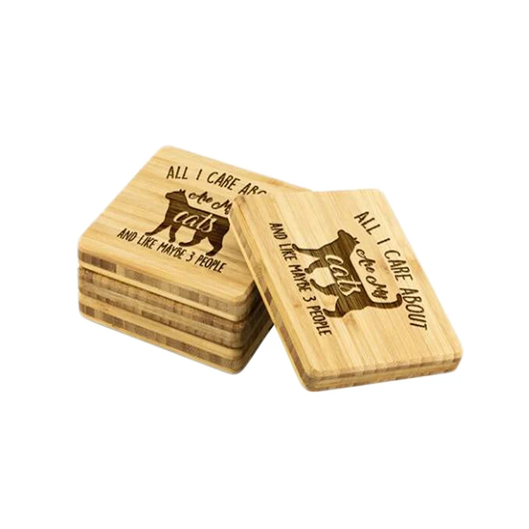 Eco-friendly Bamboo Coaster Healthy Carving Craft Bamboo Mat Handmade Insulated Pads Bamboo Trivet&Coaster Hot Pot Pad