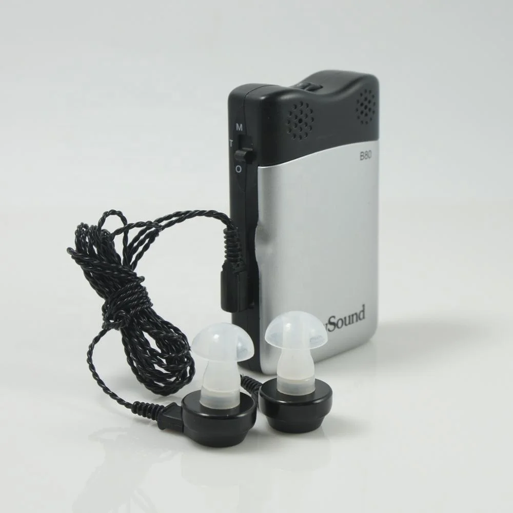 Economic Medical Device William Sound Amplifier Powerful Output for Severe Profound Cheap Pocket Body Worn Hearing Aid