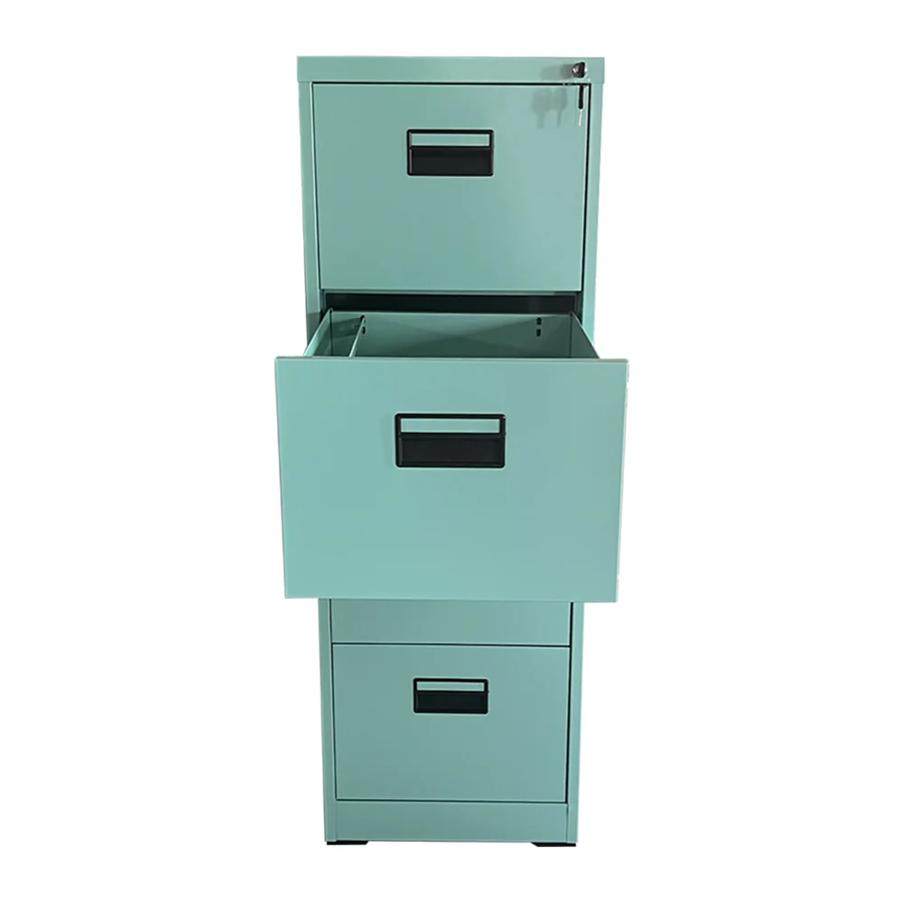 Metal 4 lockable drawer quickly assemble file cabinet