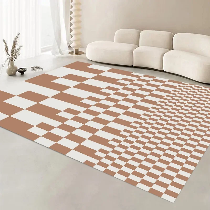 Factory Supply Modern Design 3D Printing Bedroom Rugs Studio Apartment Carpets