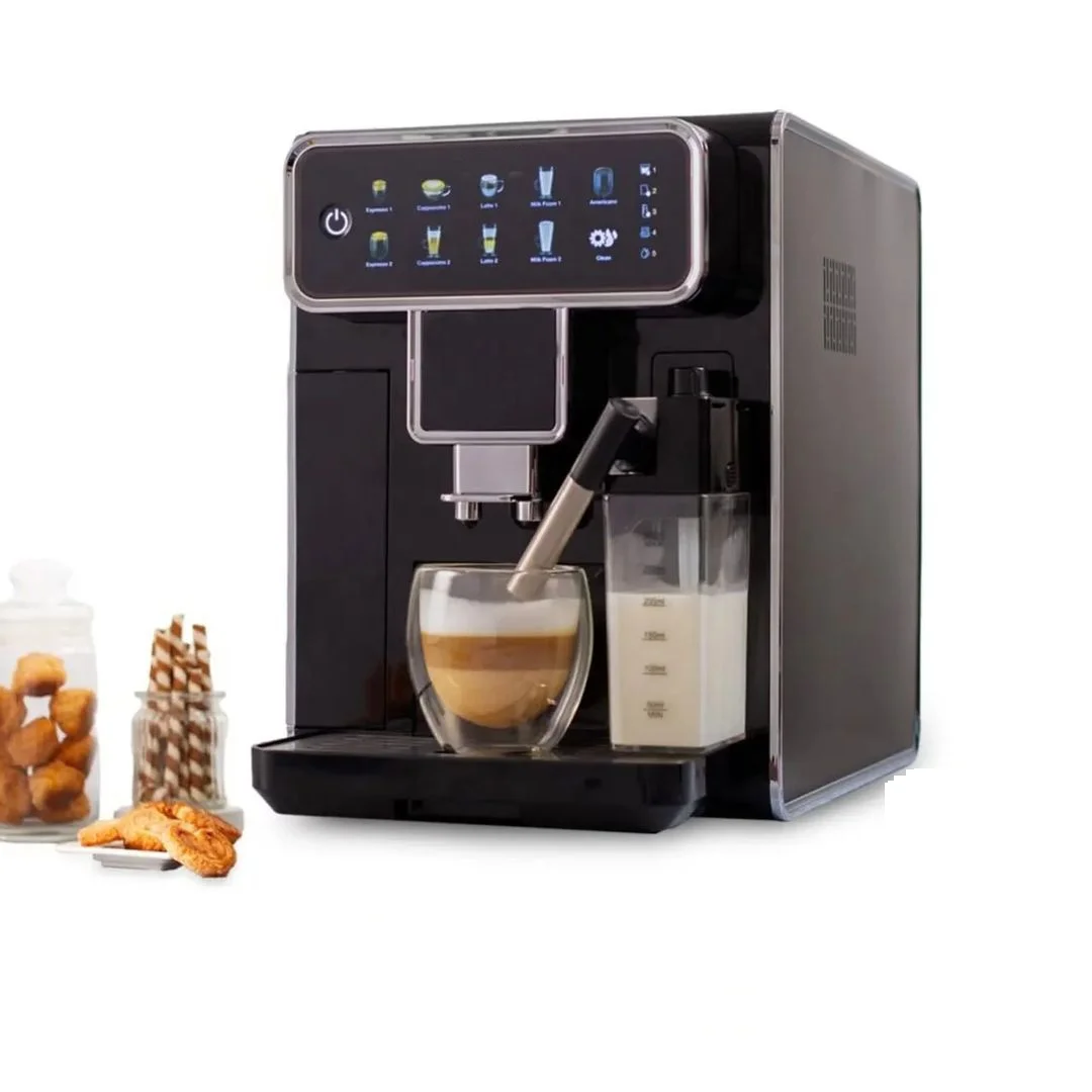 Smart Cappuccino full super fully automatic Espresso coffee machine Maker with grinder Milk Tank home