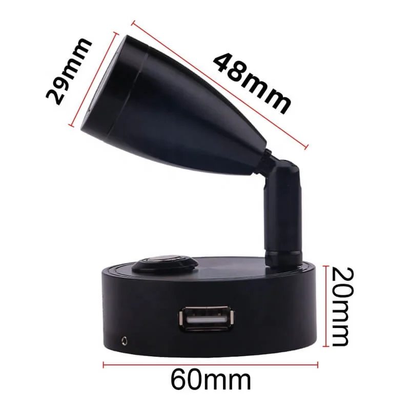 12v Spotlight Reading Lamp Caravan Boat Motorhome Wall Reading Light Led Spot Lamp Light Accessories Switch 24V Led