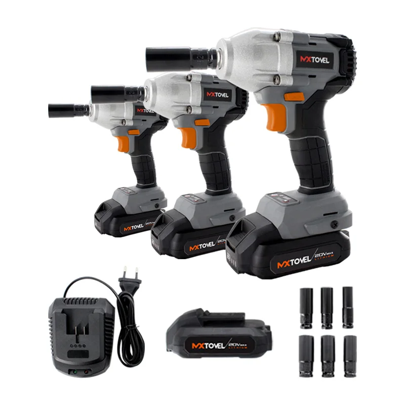 OEM ODM High Torque 500Nm 400Nm Power Cordless Electric Impact Wrench Set