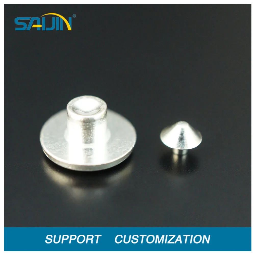 electrical bimetal blind rivet contact terminal switch part electrical silver copper contacts rivet brass copper contact