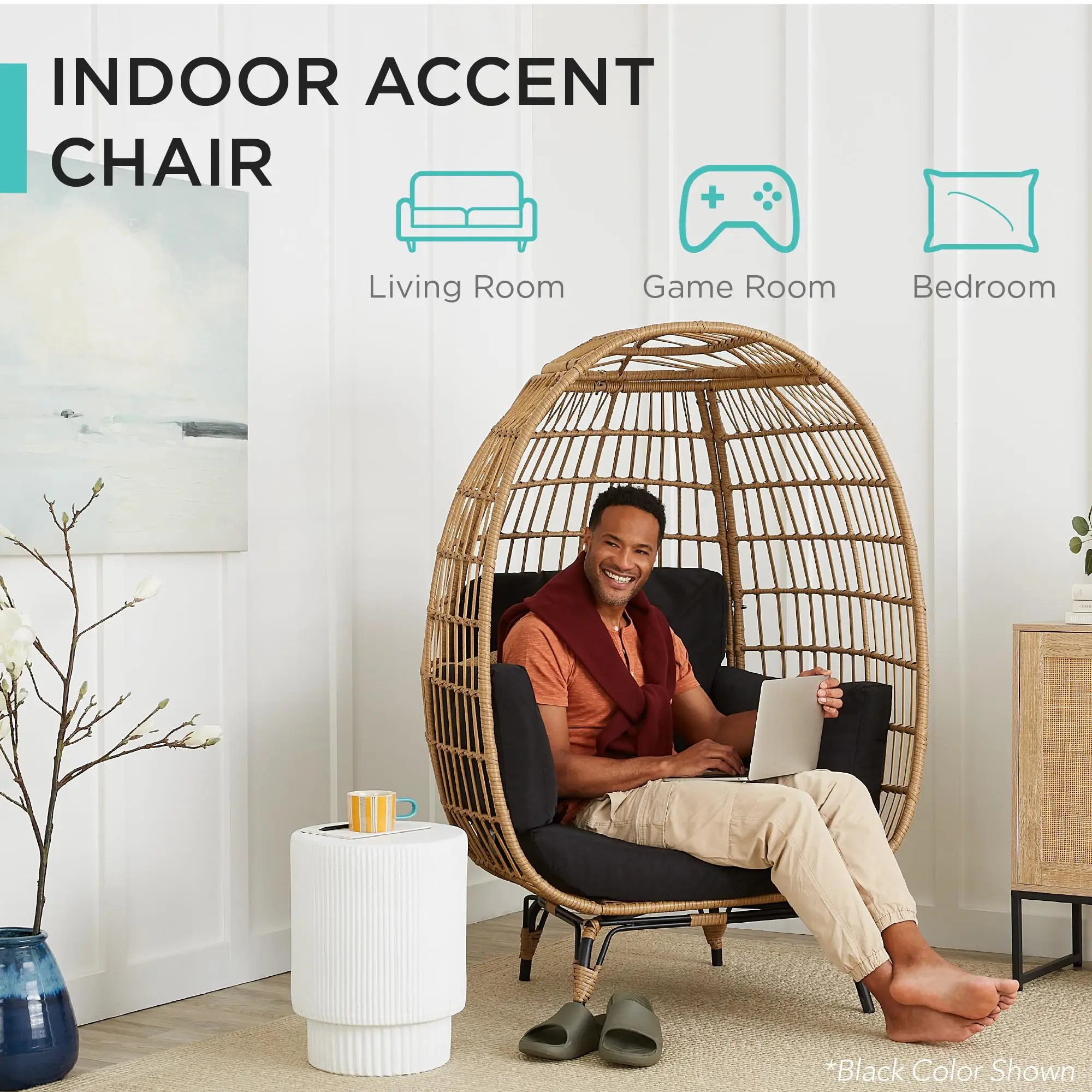 Wholesale  Wicker Rattan Furniture Patio Swing Outdoor Farmhouse Equipment Swings for Garden