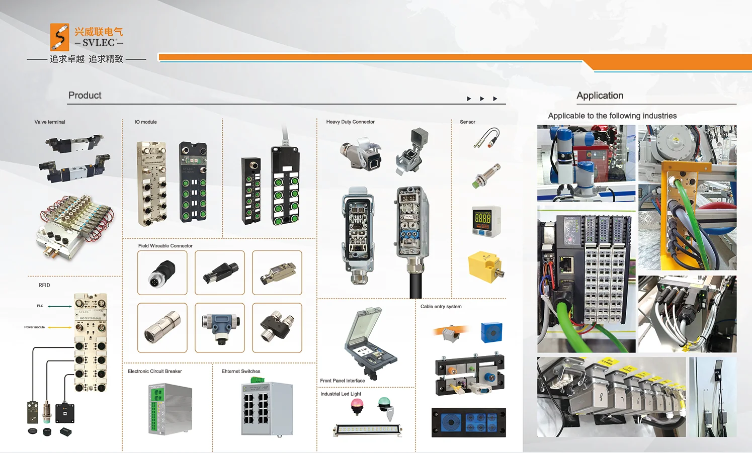 harting connectors 6 pin heavy duty SVLEC for