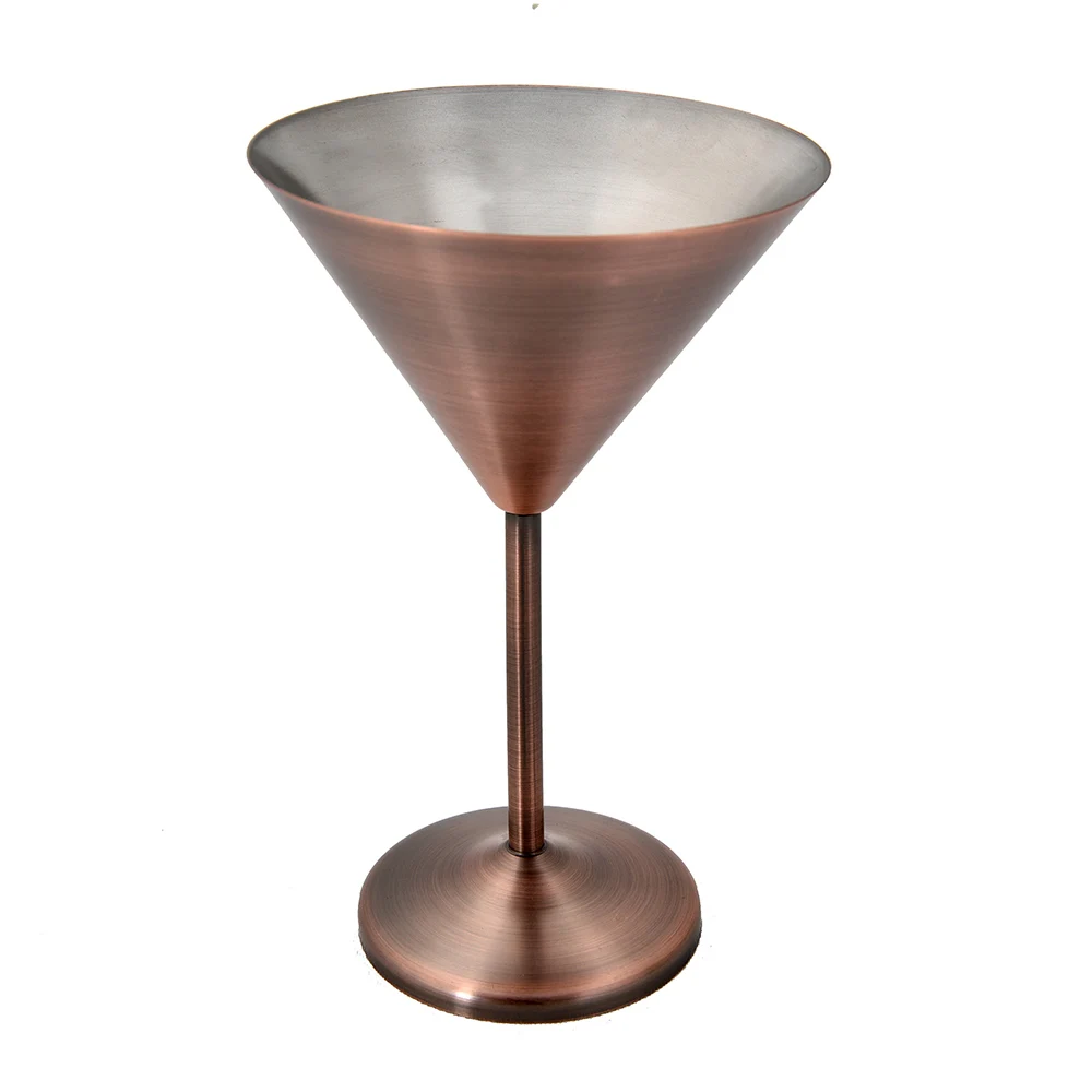 300ML stainless steel 304 copper cup rose gold goblet cocktail martini glass