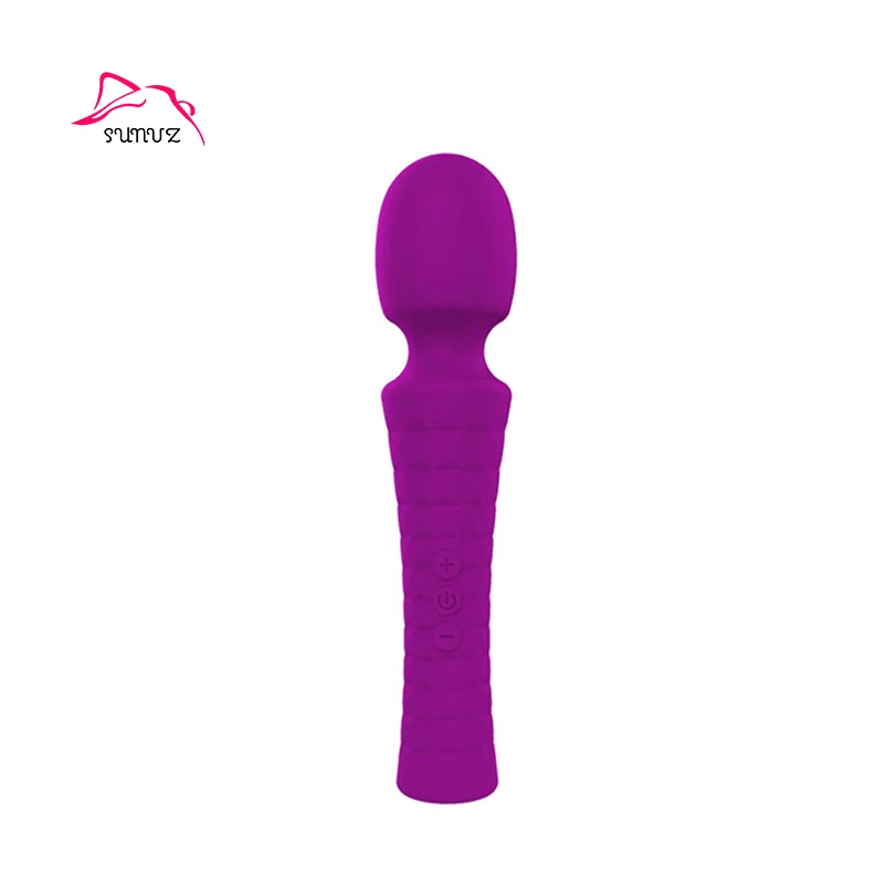 Popular Purple Medical Silicone Sex toy Japan Hand Massage Vibrator Powerful Wand Massager
