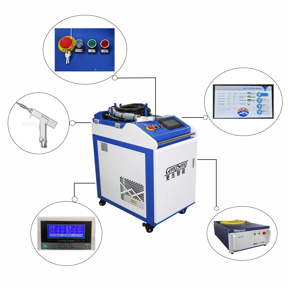 Handheld China factory laser welding machine  3 in 1
