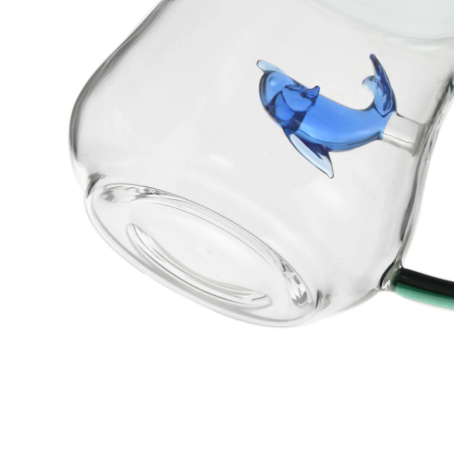 Samlife-BG24151 Custom Logo Printed Coffee Mugs Customize Glass Coffee Mug with dolphin inside
