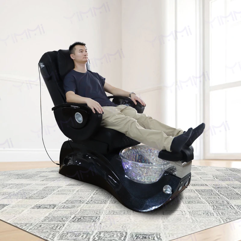 Reclining Manicure Pedicure Chairs Nail Salon Station Luxury Foot Spa Chair Electric Massage Spa Pedicure Chair