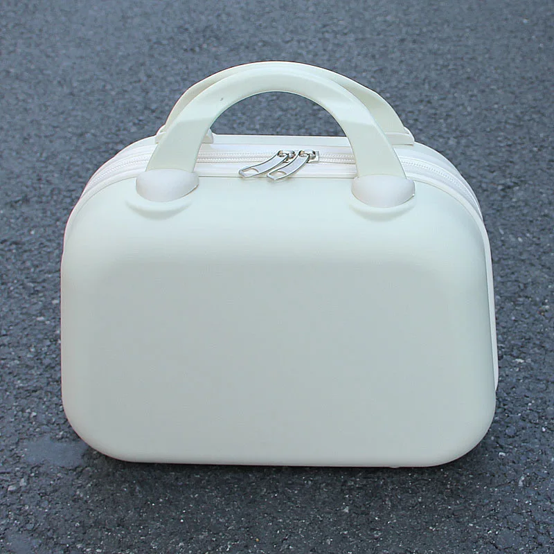 Travel Portable Cosmetic Storage Case Customizable Cute PP Makeup Box Luggage Suitcase 14 Inch
