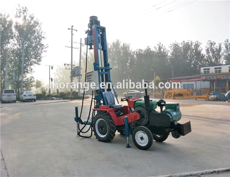 
Four-wheel 30HP tractor Diesel Engine Tractor Mounted Water Well Drilling Rig 