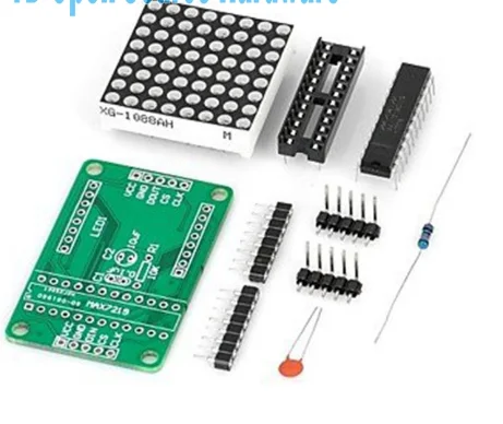 Точечный СВЕТОДИОДНЫЙ Матричный Модуль MAX7219, MCU светодиодный дисплей, модуль управления для интерфейса 5 В, выходной вход 8x8, общий катод