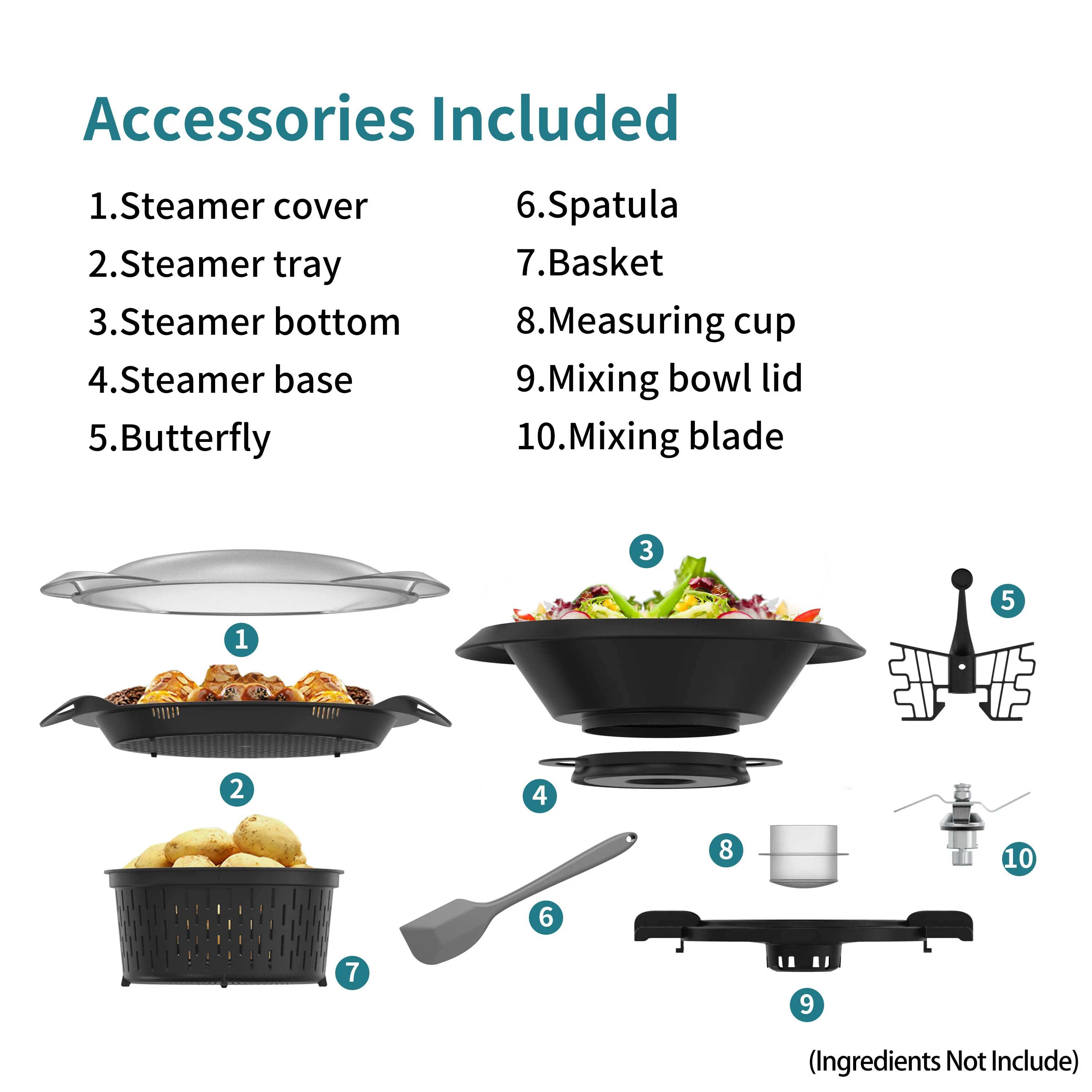 ChefRobot Kitchen Robot Smart All-In-One Cooker,Chopper,Steamer,Juicer,Blender,Boil,Knead,Weigh, Smart food processor