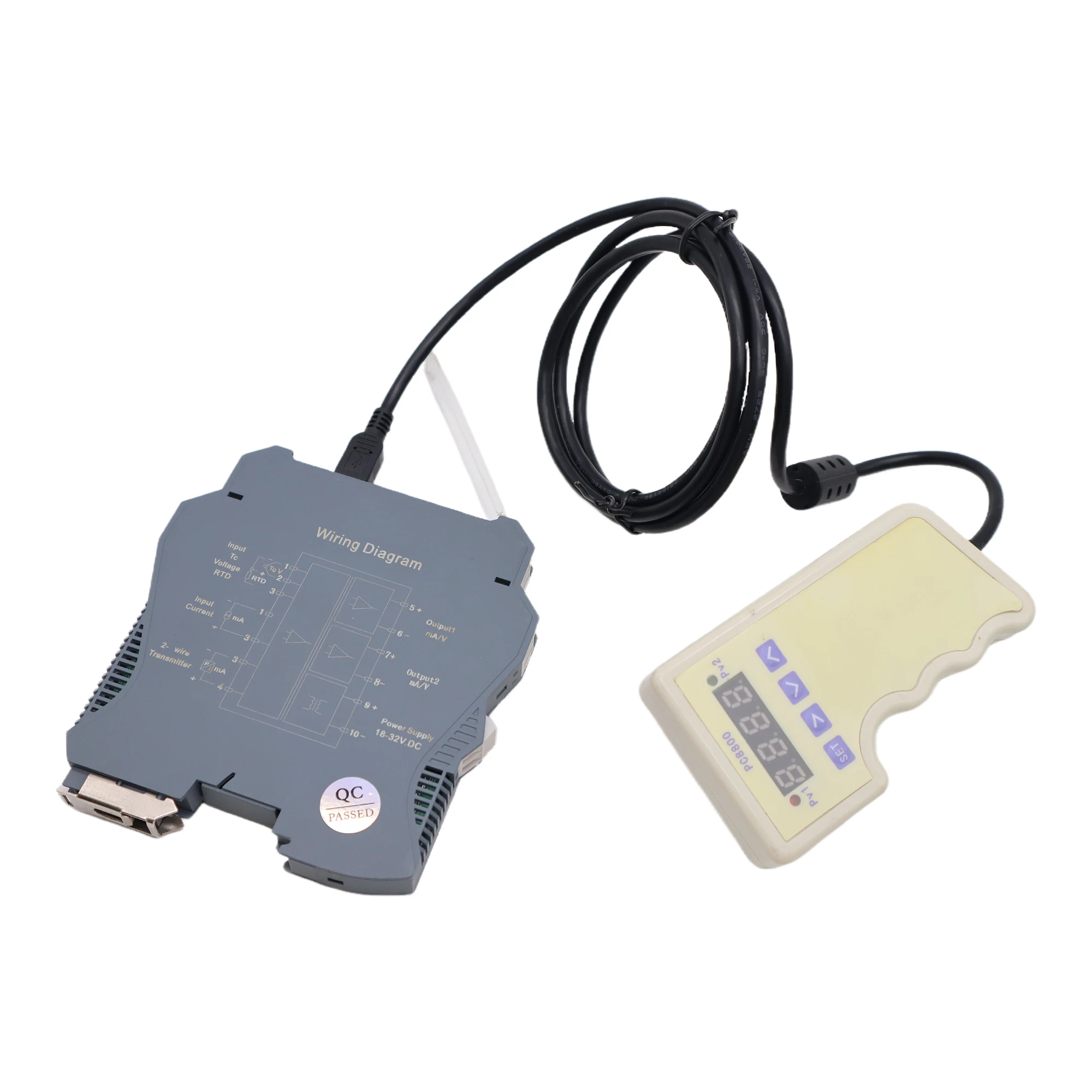 Преобразователь температуры PR6003HK 0.1% высокой точности изоляции сигнала 1 в 4-20 мА преобразователь PT100 PT1000 K