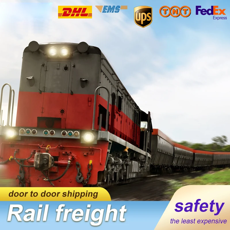 Cheapest ddp door to door train transport railway freight forwarder shipping to russia europe russia uk spain germany italy