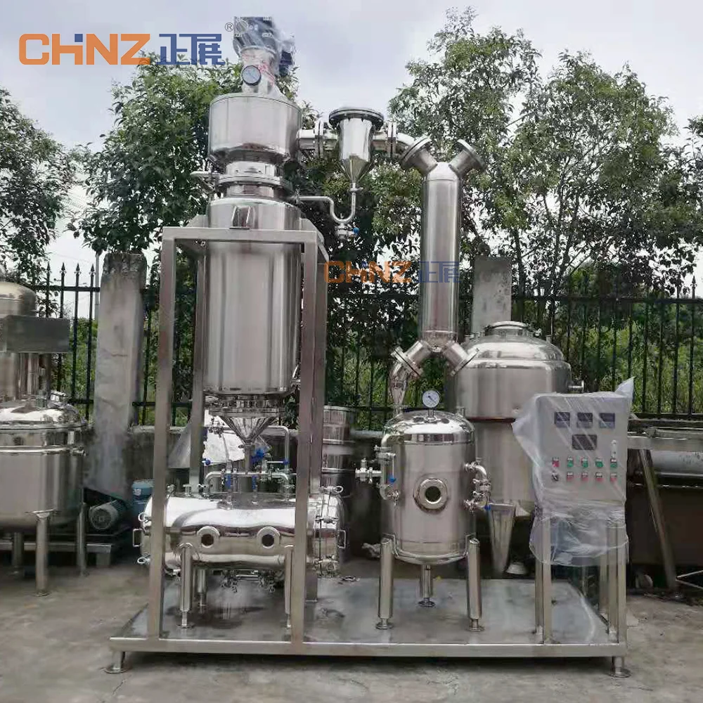 Stainless steel Tomato Paste Honey fruit juice Vacuum Wiped  Ethanol Recovery evaporator system falling film evaporator machine
