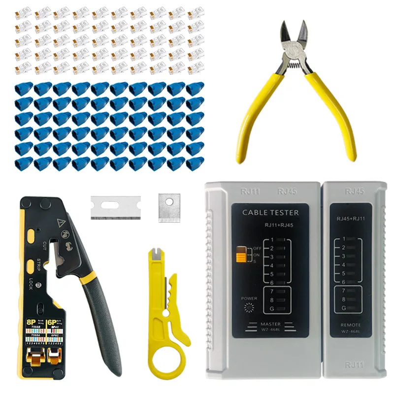 Wholesale Cable Plier Crimper Cutter Wire Stripper Multifunctional Stripping Tools Crimping Pliers 8P 6P