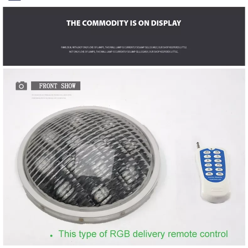 Хит продаж Водонепроницаемый погружной RGB-светильник для бассейна PAR56 12 В 20 Вт IP68