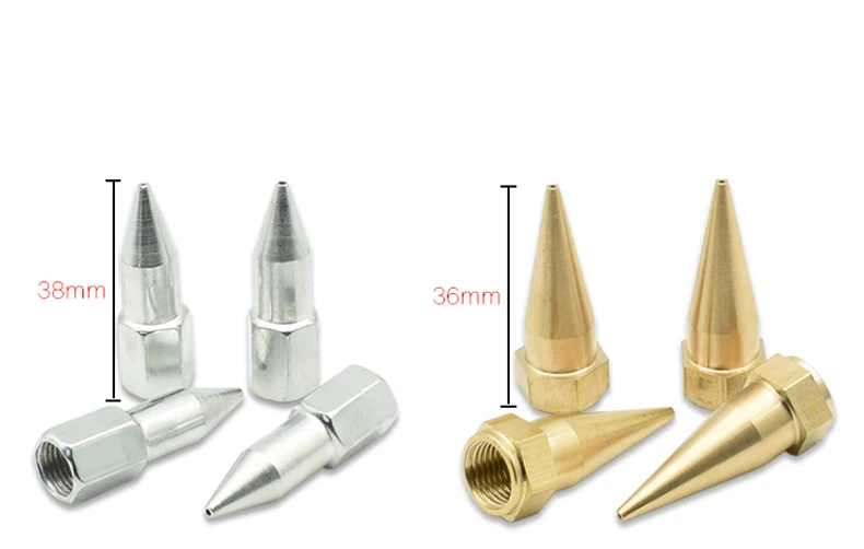 Hot Sale Manufacturer Grease Gun Accessories Grease Tip Grease Gun Nozzle Fitting Copper 2pcs