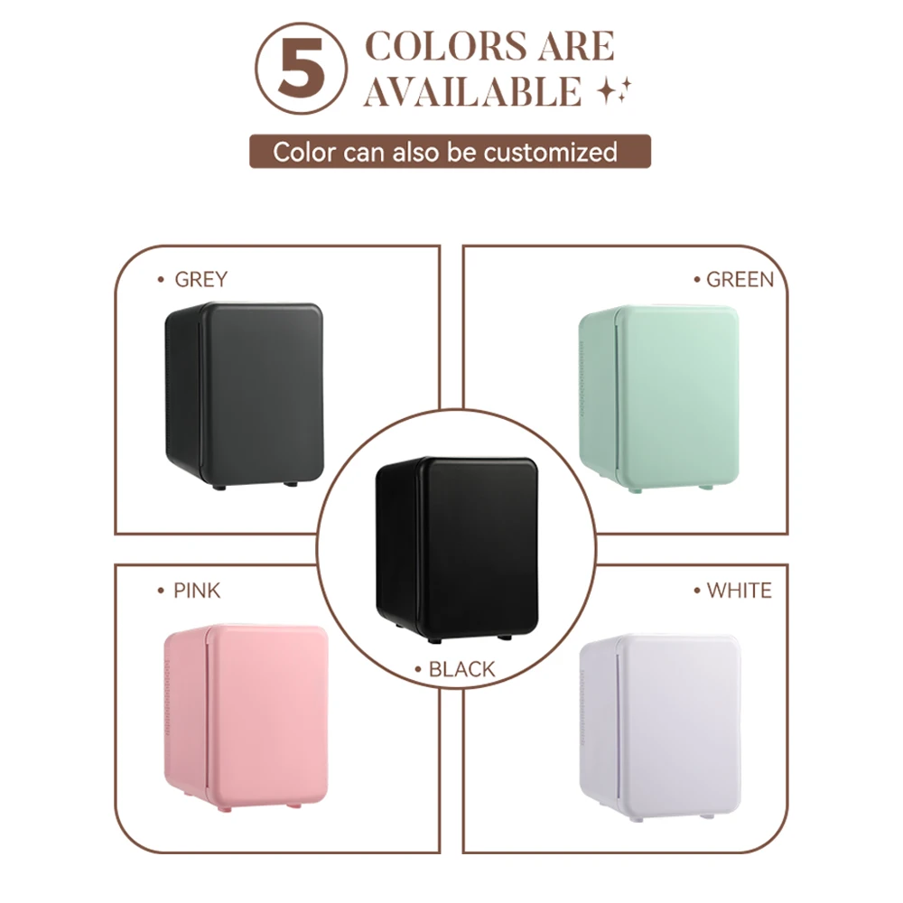 Dresser Mini Fridge Portable 10l Thermoelectric Cooler Warmer Portable 12v AC DC Low Noise Compact