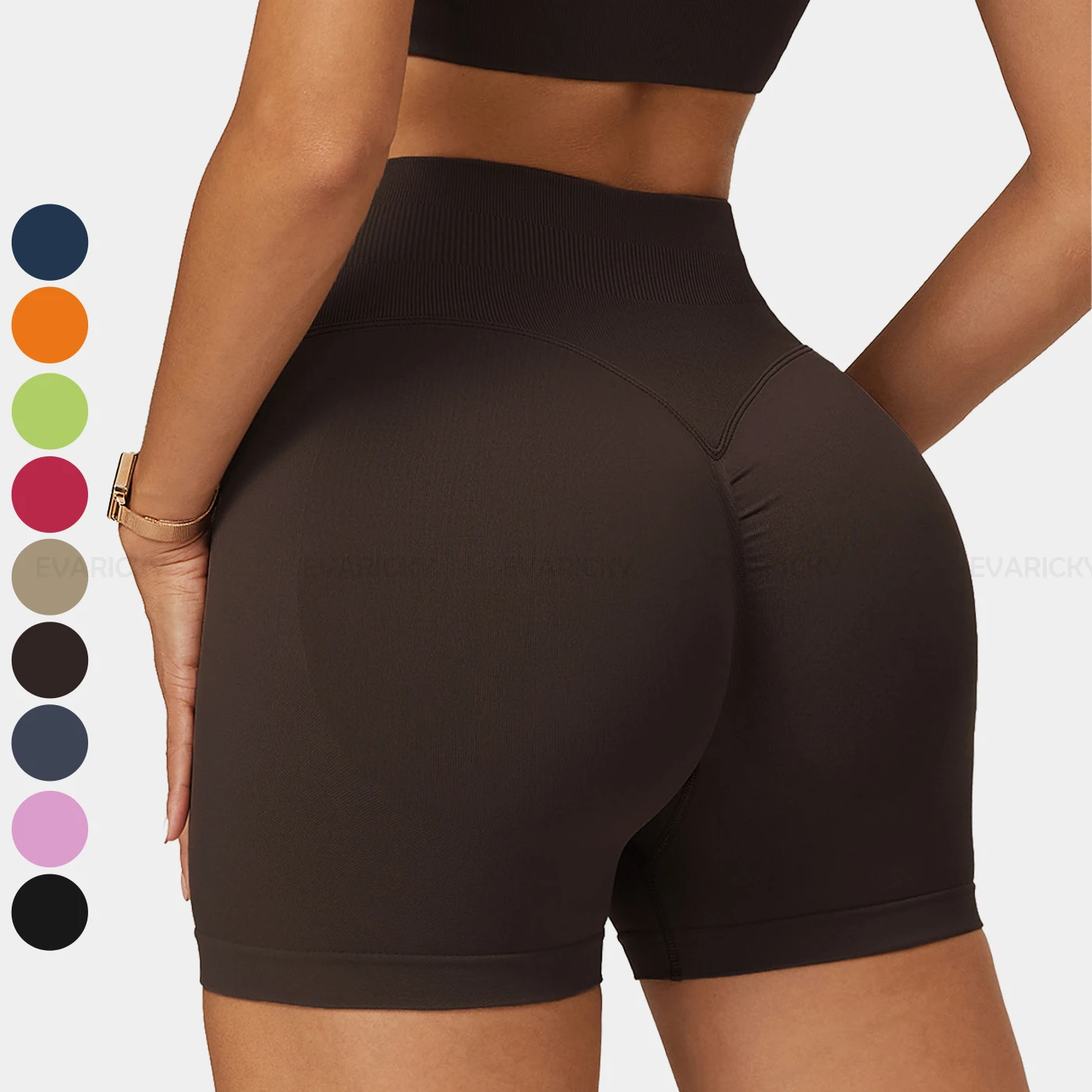 Women Clothing Manufacturer Butt Lifting Tight Shorts Activewear Seamless Sports Gym Fitness Yoga Shorts For Women