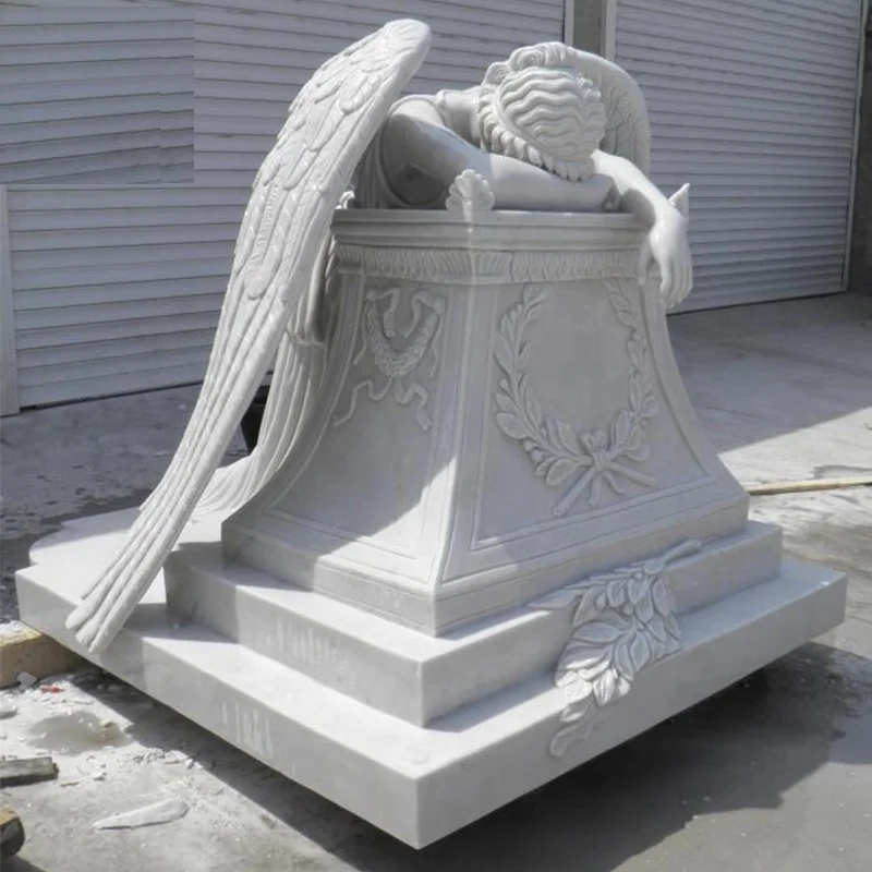  Оптовая продажа лидер продаж Европейская и американская популярная индивидуализированная надгробия дизайн ангел кладбище памятники с