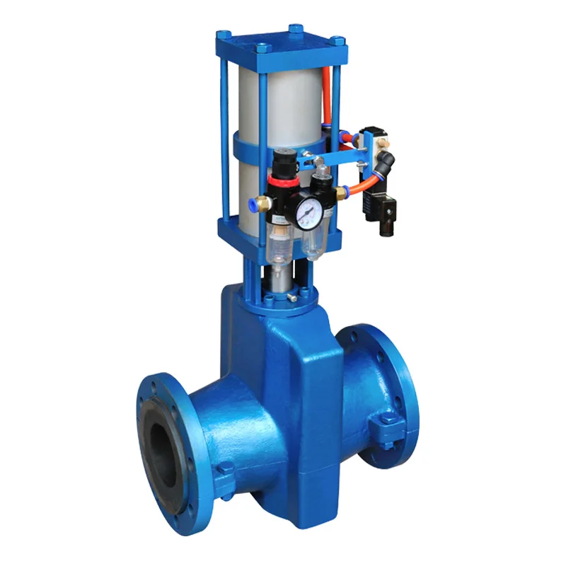 Soft seal type pneumatic pipe pinch valve normally open pneumatic hose valve pinch valve