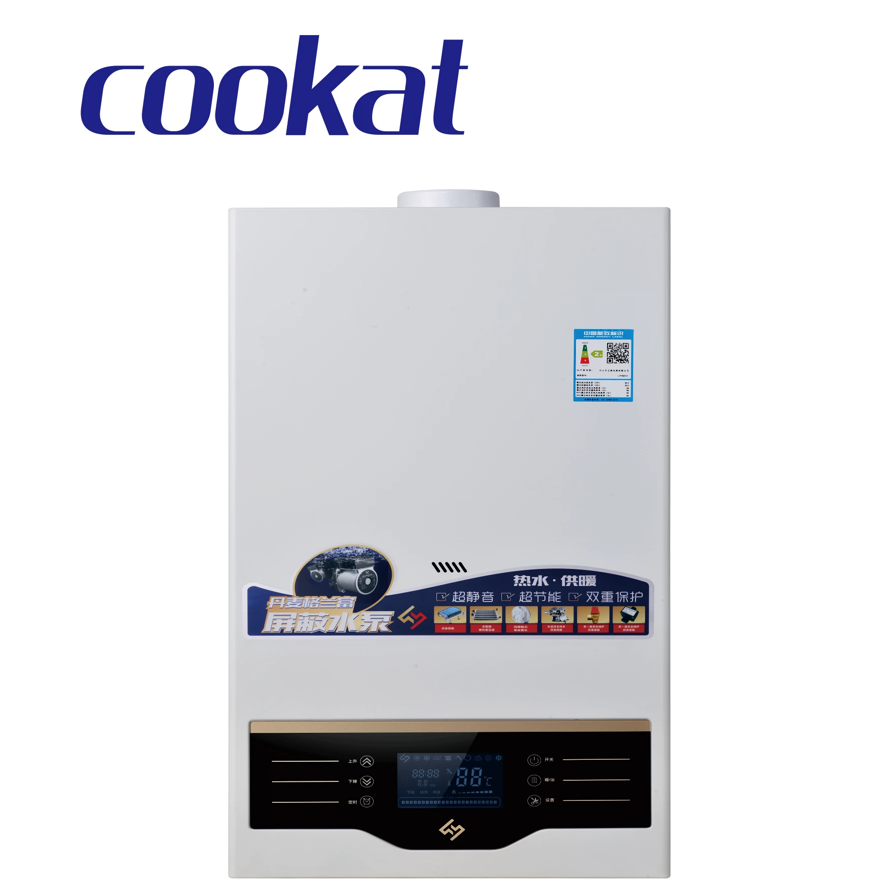 Cookat High Quality Gas Water Heaters 6L-16L Instant Burner Steel Tankless Home Appliance 12L Copper Heat Exchanr Household Use