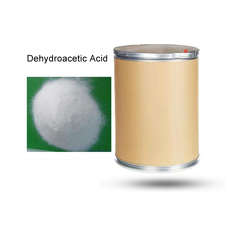 Пищевые консерванты дегидроуксусная кислота DHA CAS 520-45-6 C8H8O4 заводская