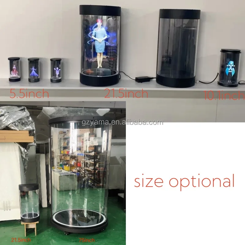 digital signage and displays ai digital human 3D hologram anime box